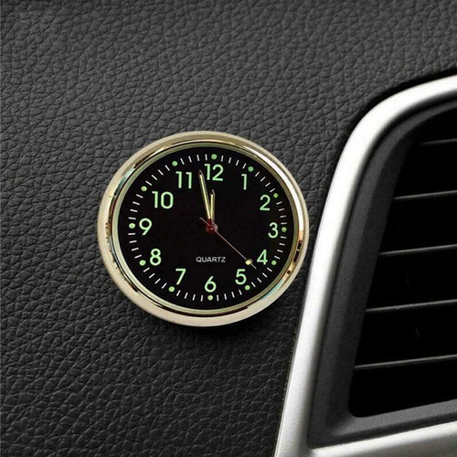 Pocket Small Mini Luminous Quartz Analog Watch Stick-On Motorcycle For Car best - Picture 10 of 16