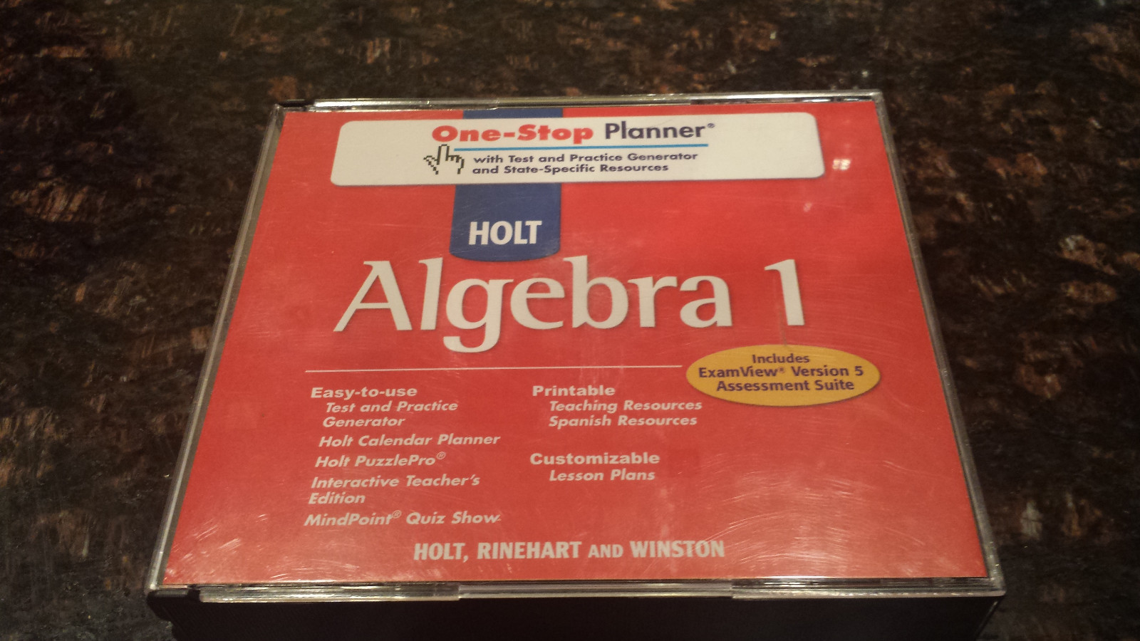 Holt Algebra 1 California Teacher's Edition One-Stop Planner 3 CD-ROMs