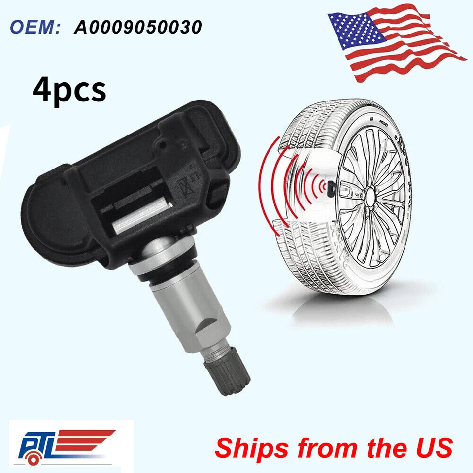 4 TPMS SENSORES MONITORIZACIÓN PRESIÓN NEUMÁTICOS MERCEDES BENZ B250 C230 C250 Foto 2 de 4