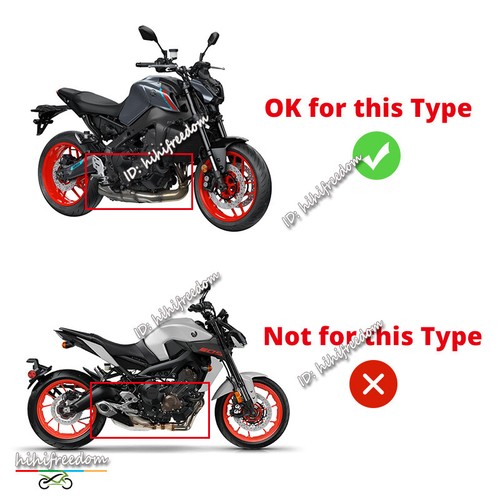 Tubo silenciador de 51 mm sistema de escape de cabezal para Yamaha MT-09 Tracer 9 XSR900 2021-24 - Imagen 2 de 12