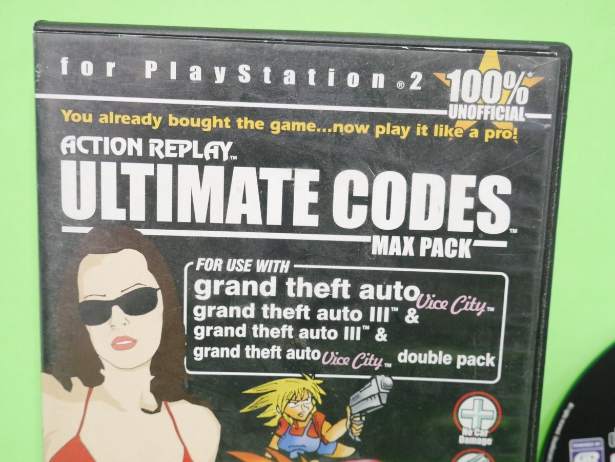 Sony Playstation PS2 Action Replay Ultimate Codes for GTA