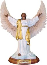 Positive Image Gifts African American Praise God Golden Open Armed Angel