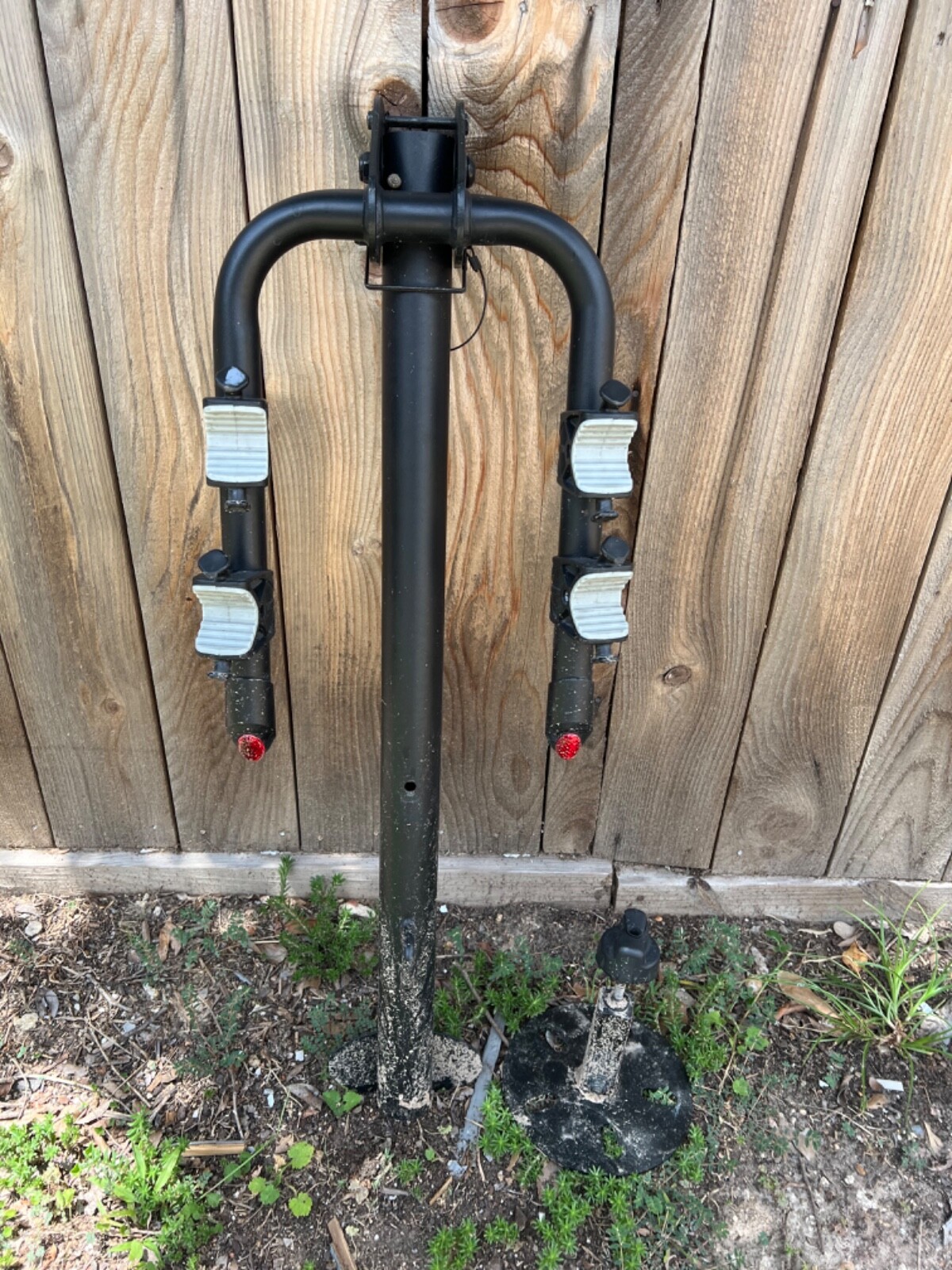 Quadratec Jeep Wrangler Folding Bike Rack. Comes with screws and keys.