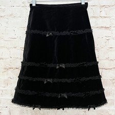 the childrens place girls velvet tulle ruffle holiday skirt size 8 black