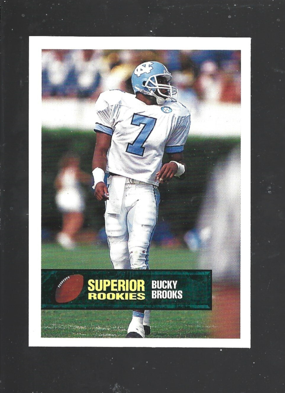 1994 Superior Rookies #22 Bucky Brooks rookie card, North Carolina Tar Heels