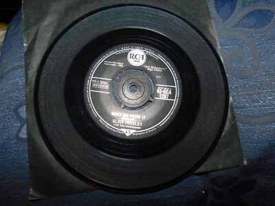 VINYL SINGLE RECORD 7'' RCA 1960 ELVIS PRESLEY NOW OR NEVER MAKE ME KNOW IT 1207