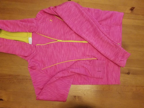 DANSKIN BRIGHT PINK FITNESS HOODIE YOUTH SIZE XL (14-16) - Picture 5 of 6