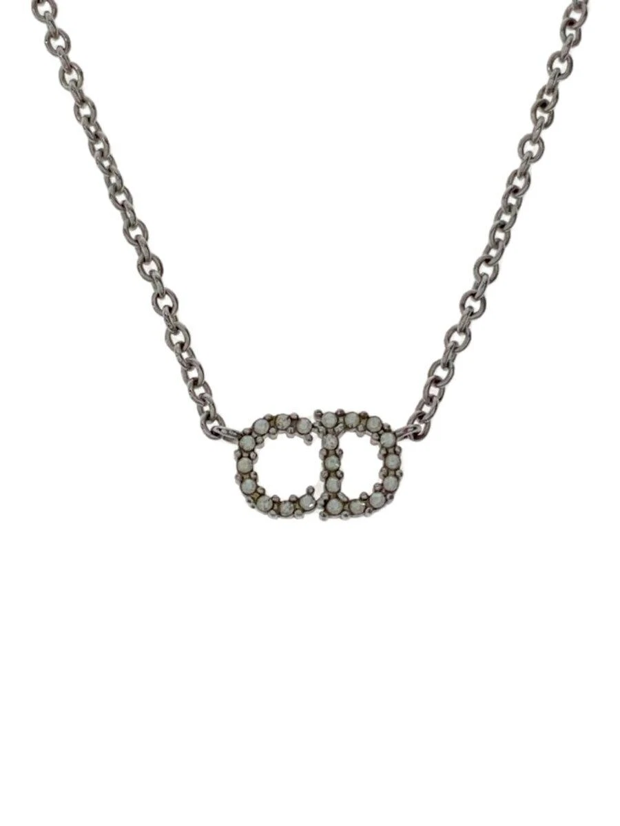 Collana donna Christian Dior argento placcato usata