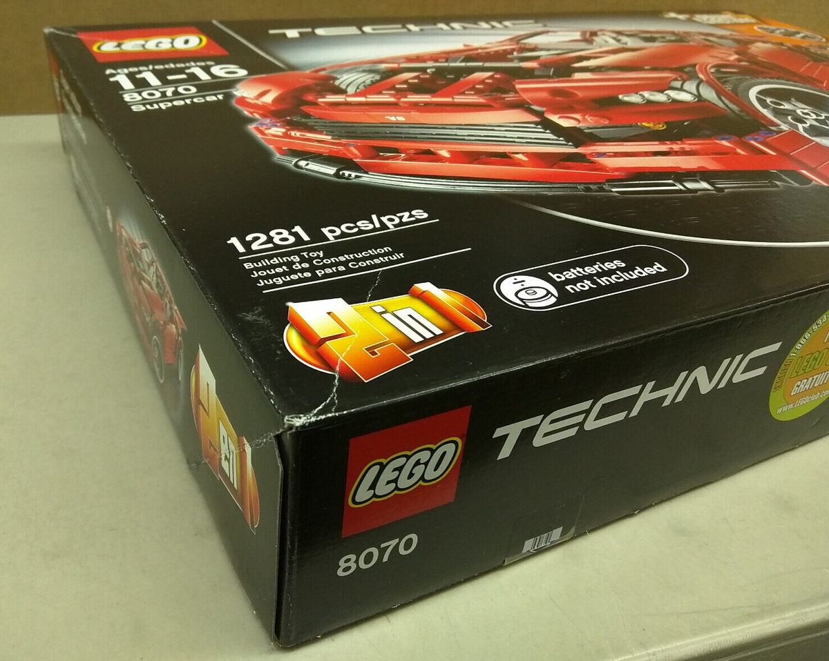 LEGO Technic 8070 Supercar NEW! 2-in-1 Red Sports Car Hot Rod