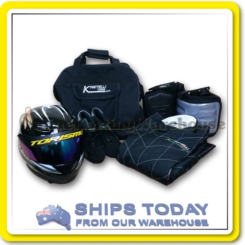 GO KART HELMET & GEAR BAG - KARTELLI CORSE - FITS ALL YOUR GEAR! - Picture 3 of 6