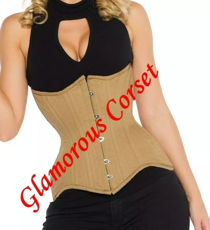 Curvy Corset for Waist Training 100% Cotton Steel Boned Underbust