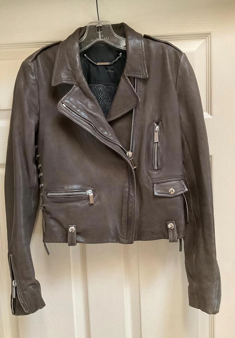 Barbara Bui Leather Outer Shell Coats, Jackets & Vests Motorcycle