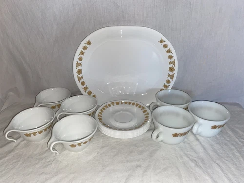 VTG  CORELLE  By Corning -Butterfly Gold Lot of 15
