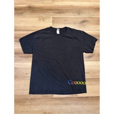 Vintage Google Shirt Mens XL Black Y2K Tech Hanes Beefy-T Computer Tee