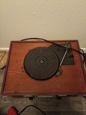 Record Player With Tape And Cd Player And Radio Works