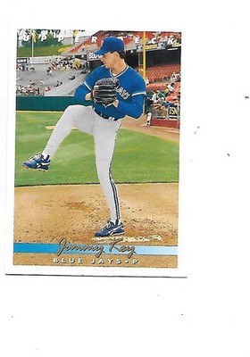 Jimmy Key 1993 Upper Deck  Baseball Card #358 Toronto Blue Jays