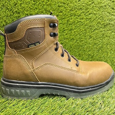Brahma Combustion 6'' Mens Size 7 Brown Black Outdoor Steel Toe Safety Work Boots
