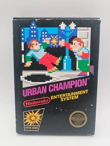 Urban Champion NES - Box & Cart 5 Screw Hangtab intact! NICE!