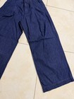 Dries Van Noten Men’s Wide Legs Plaid Front Pilan Jeans, Indigo Blue, Size M — photo 8