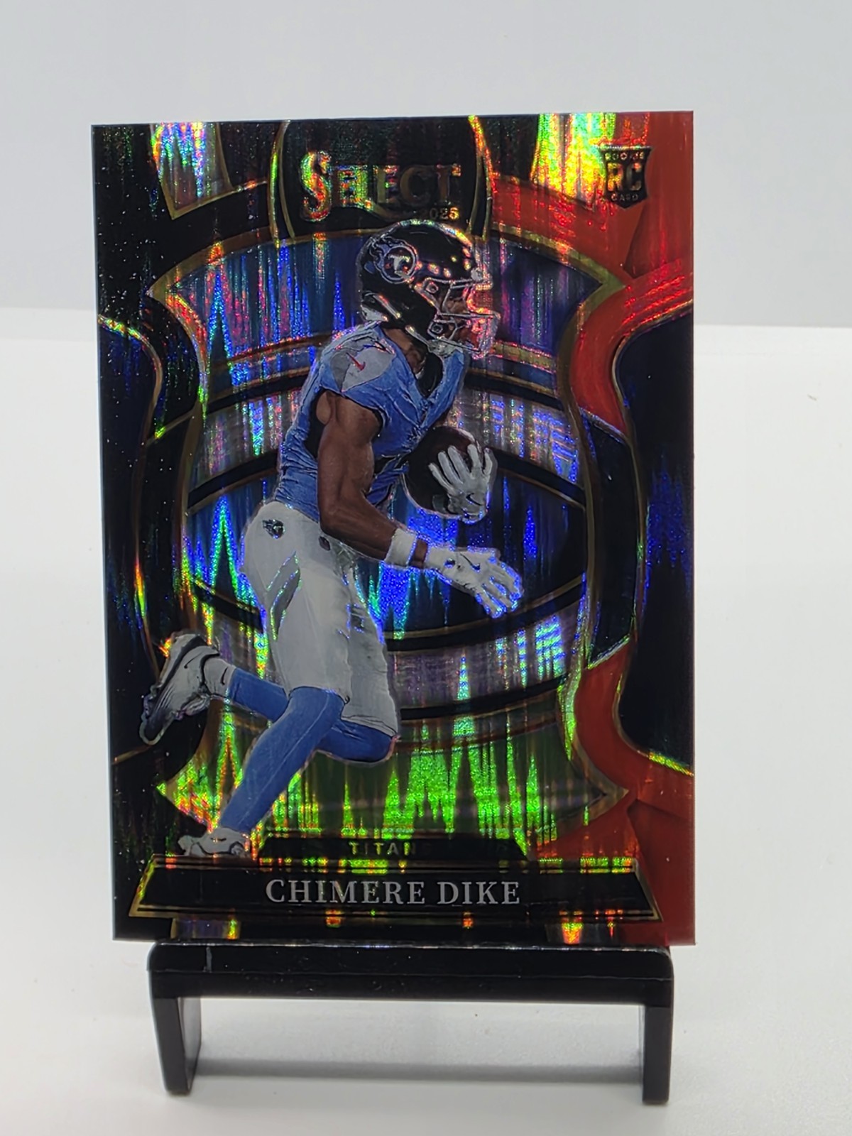 2025 Panini Select Chimere Dike Black & Red Shock Rookie Tennessee Titans #27