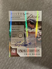 Craig Biggio 2013 Panini Elite Extra Edition Historic Picks Auto Autograph /99