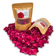 Fortunate Flowers Red Dried Rose Petals 1.75oz/50g Real Natural Wedding Bath
