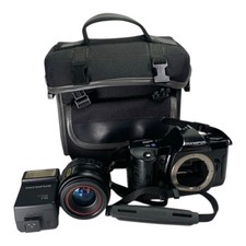 Olympus OM101 Power Focus 49Mmm adattatore manuale obiettivo OM T18 flash custodia come nuovo