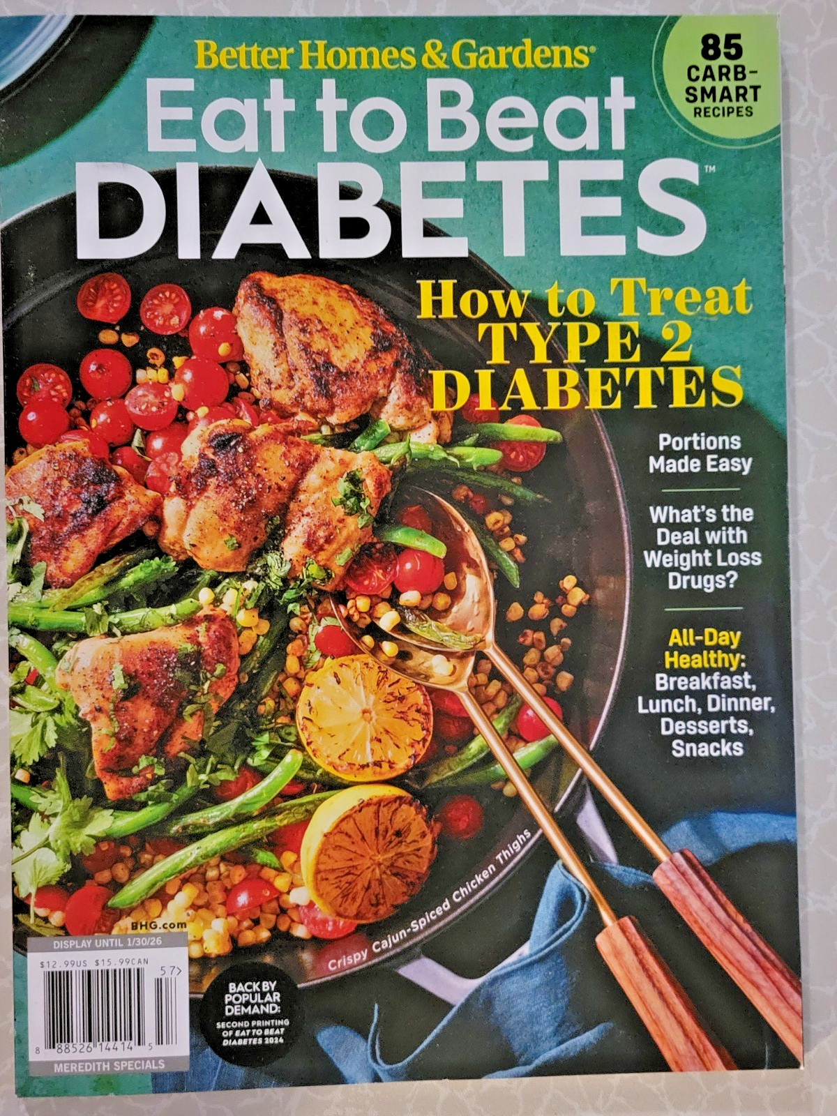 EAT TO BEAT DIABETES  -How to Treat Type 2 Diabetes 83 Recipes - BH&G 2025 Issue
