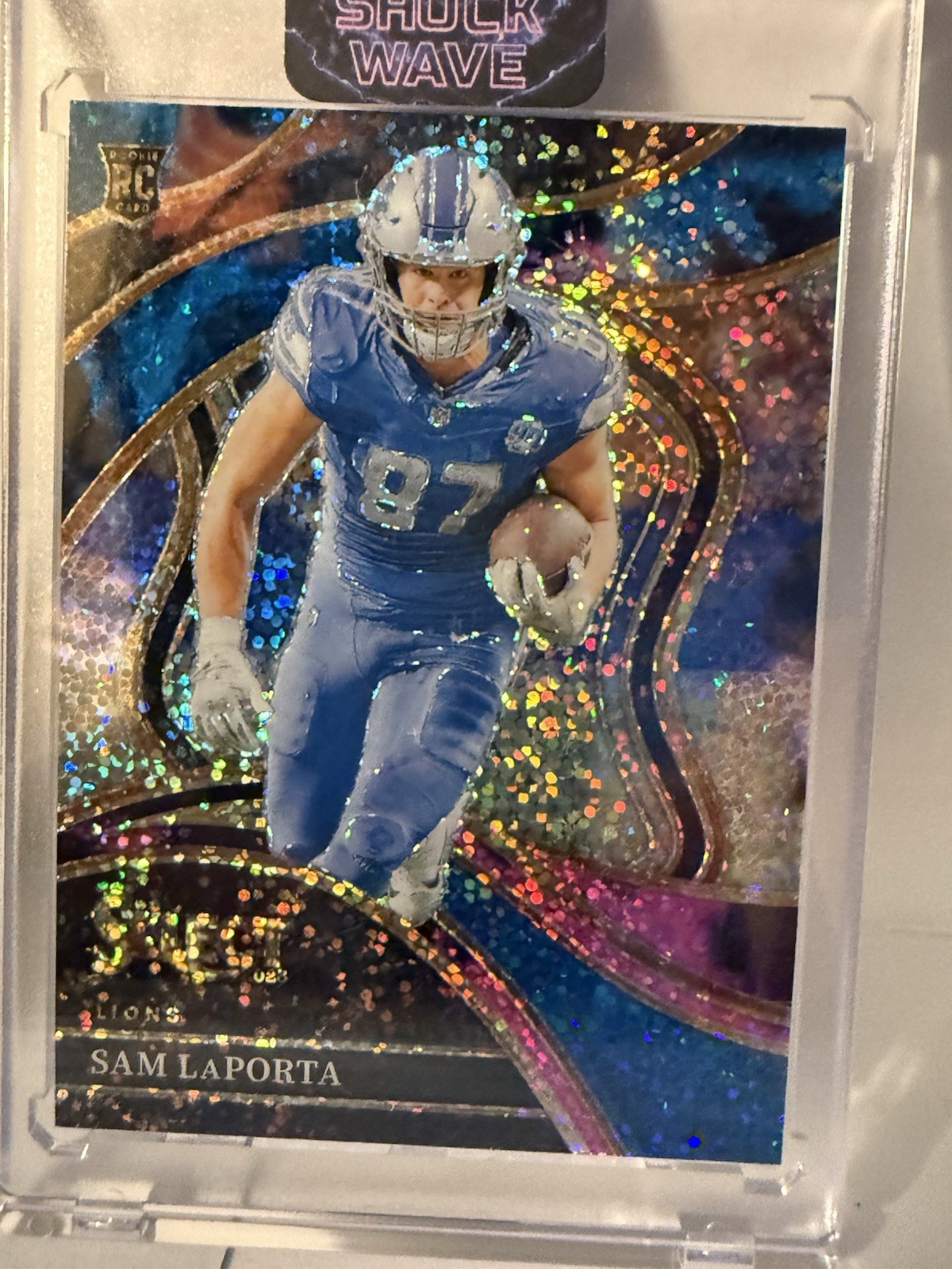 2023 Select Football Sam Laporta #221 Club Level Rookie Cosmic Prizm SSP 🔥🔥