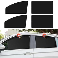 Car Side Window Sun Shades, 4 PCS Window Sunshades Privacy Front Back 4pcs