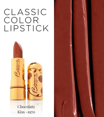 Besame Cosmetics Chocolate Kiss Lipstick 1970s Brownish Red Warm Earthy