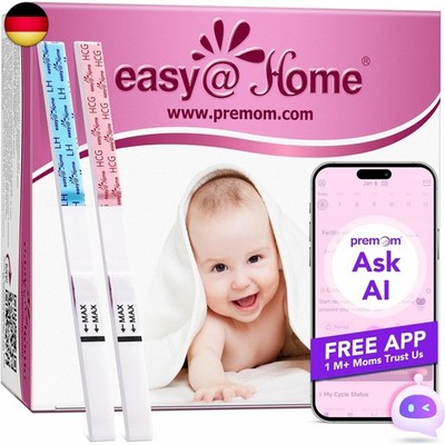 Easy@Home 50 Ovulationstest + 20 Schwangerschaftstest Frühtest - Empfidlich