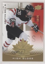 2021 Upper Deck Team Canada Juniors High Gloss 10/25 Ashton Bell #65 07g7
