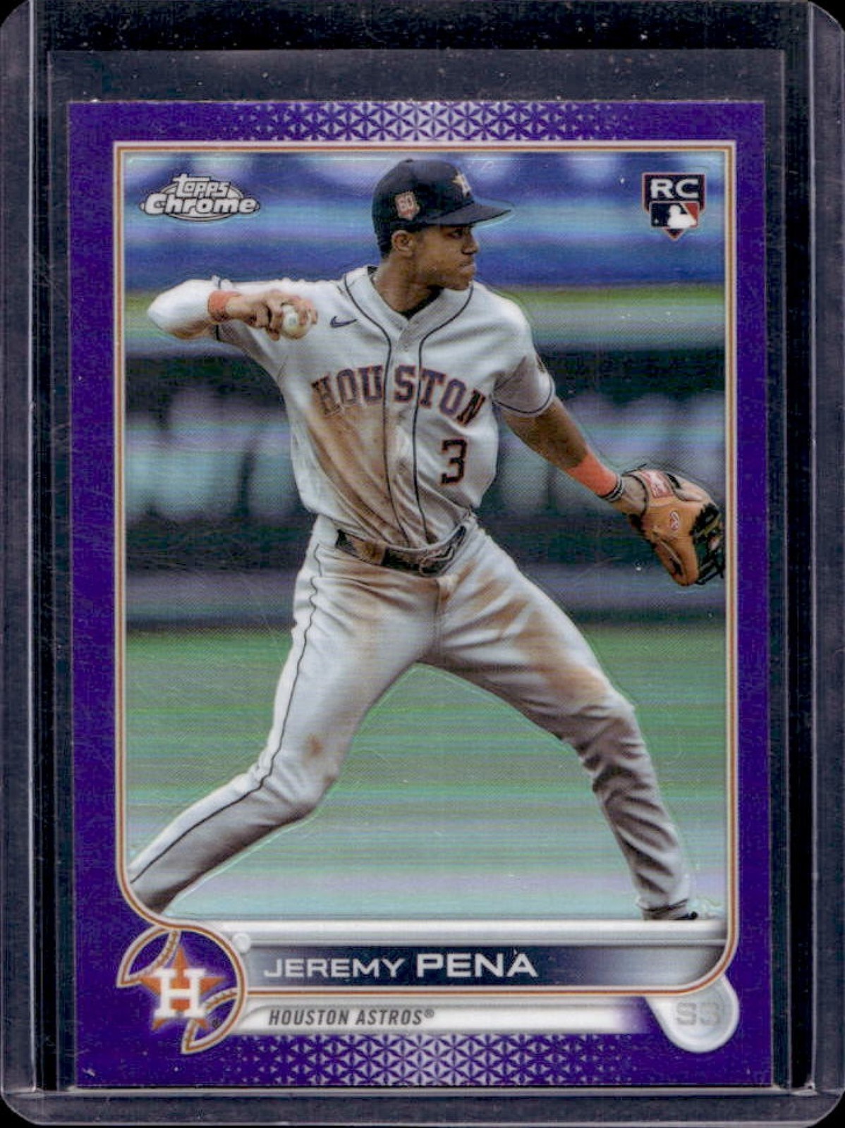 2022 Topps Chrome Update Jeremy Pena RC Purple Refractor #USC136 Astros