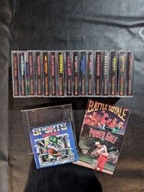 TurboGrafx 16 Games 16 Game Lot - Cassette Cases, Legendary Axe, Bomberman, +