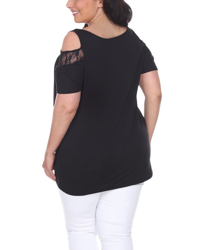 White Mark Damen Übergröße Bexley Tunika Top (schwarz, XX-Large) - Bild 2 von 3