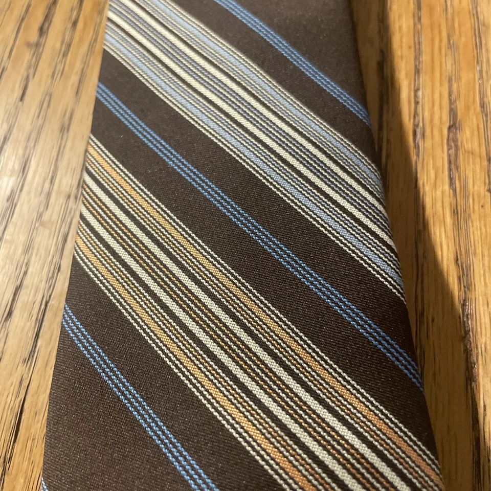 Vintage 60s 70s EUC Pierre Cardin Striped Tie Men’s Necktie USA Made Mod Retro - Image 4 of 4