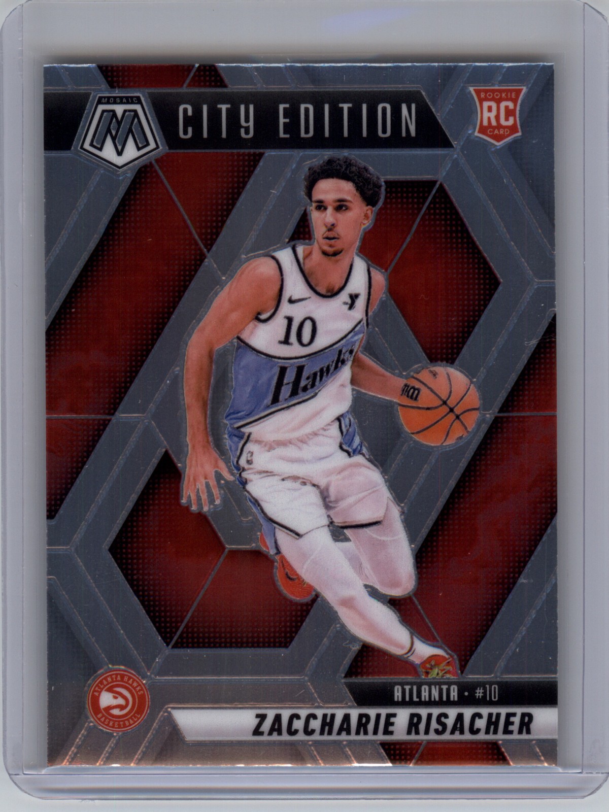 2024-25 Panini Mosaic #274 Zaccharie Risacher Hawks RC