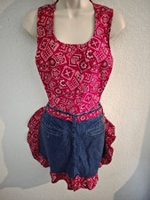 Handmade Wrangler Denim Bandana Ruffle Apron ...