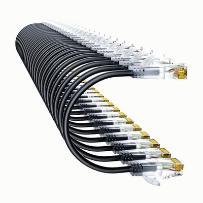 Cat6a Patch Cables 0.5ft 24 Pack Slim Cat6 Ethernet Patch Cable Pure Copper