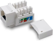(100-Pack) Cat6 Keystone Jack - [UL Listed] - Ethernet Wall Jack - Wall Cat6 - C