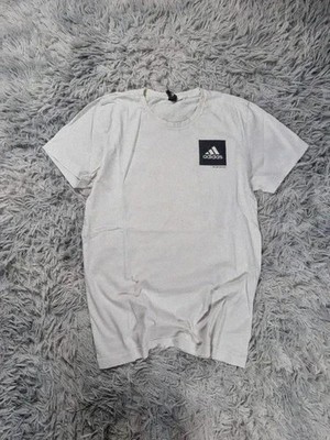 Adidas T-Shirt Weiß Logo Carré Vintage ''The Brand with the Stripes''