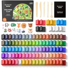 117-Piece Polymer Clay Set with 95 Unique Col...