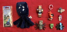MINECRAFT TOY FIGURE BUNDLE: LEGO MINCRAFT, PLUSH & PLASTIC MINECRAFT FIGURES.