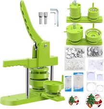 Button Maker Machine - Multiple Sizes Green 1.25 2.25 inch 200 Sets , green
