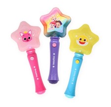Pinkfong Baby Shark Star Wand Light Up Toy Night Party for Kids Boys Girls