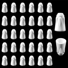 30PCS Ceramic Wire Nuts High Temp Porcelain Twist Connectors 18-8 AWG for Oven