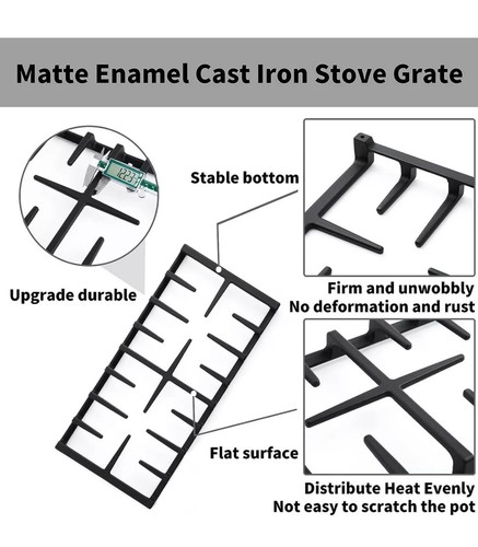 Center Cast Iron Grate Compatible with GE Gas Range WB31X27150 4B/7B/8C/19B - Picture 3 of 6