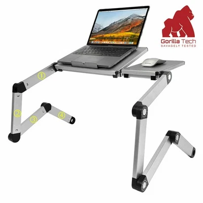 Portable Folding Laptop Table With Cooling And Mouse Pad Ergonomic Style Desk - Image 1 of 4