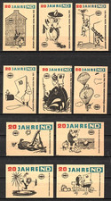 Matchbox label / Étiquettes boîtes d'allumettes - R.D.A. - Neuf - 156